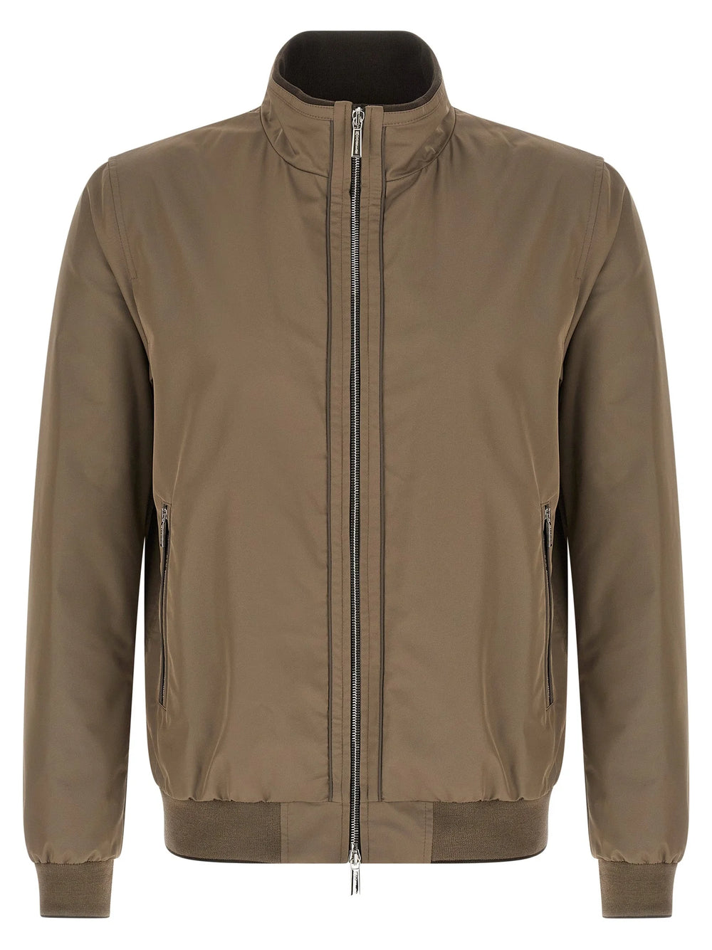 MooRER Beige Polyester Bomber