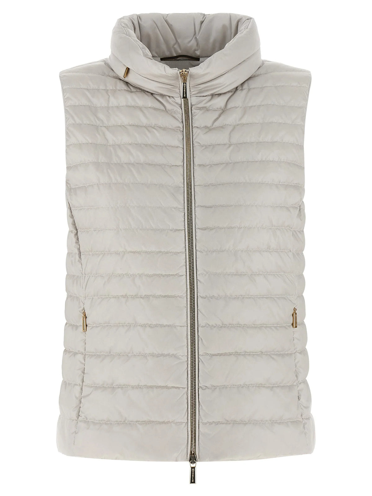 MooRER Beige Polyester Sleeveless Jacket