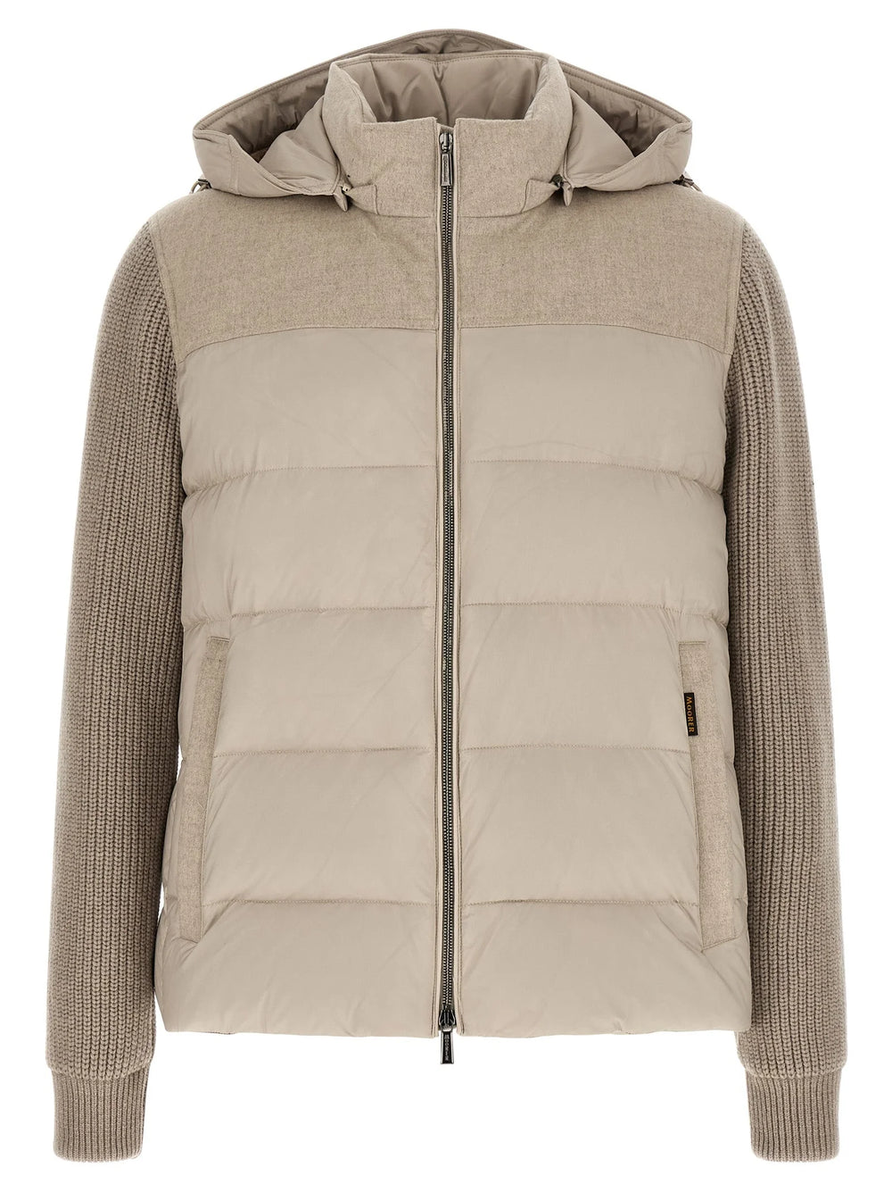 MooRER Beige Wool Full-Length Jacket
