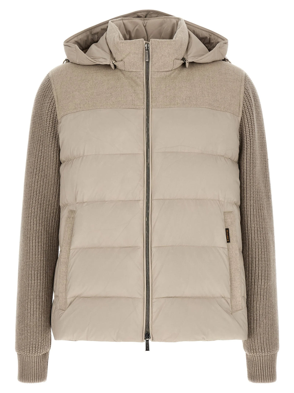 MooRER Beige Wool Full-Length Jacket