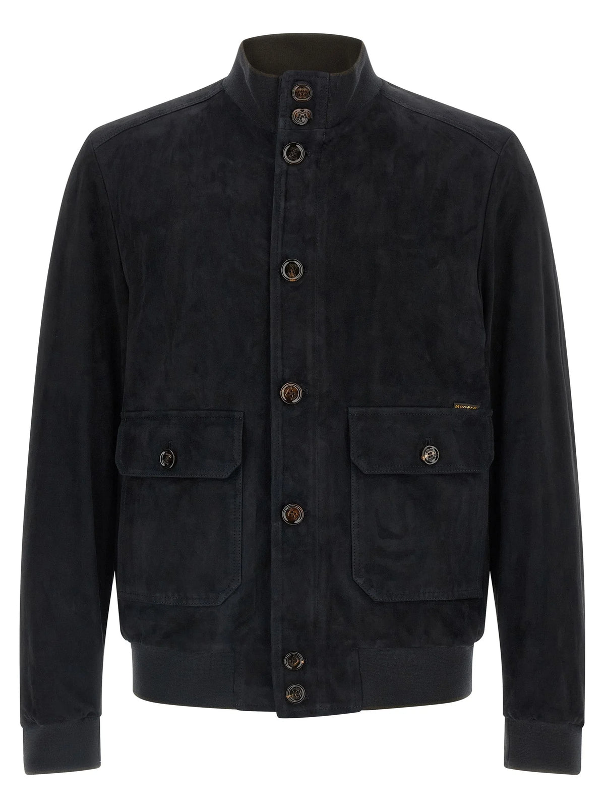MooRER Blue Lamb Leather Leather Jacket - IT56 | XL