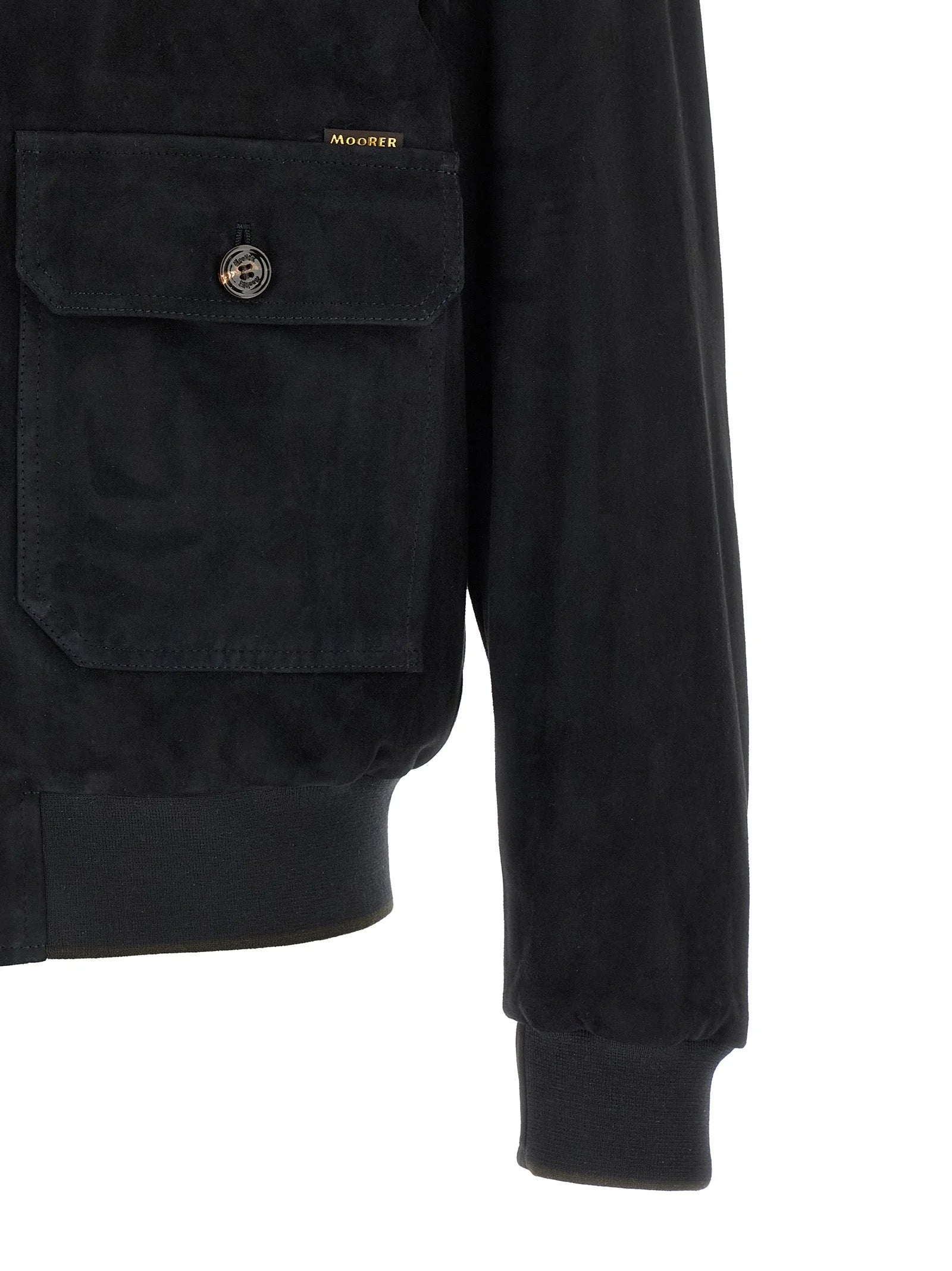 MooRER Blue Lamb Leather Leather Jacket - IT56 | XL