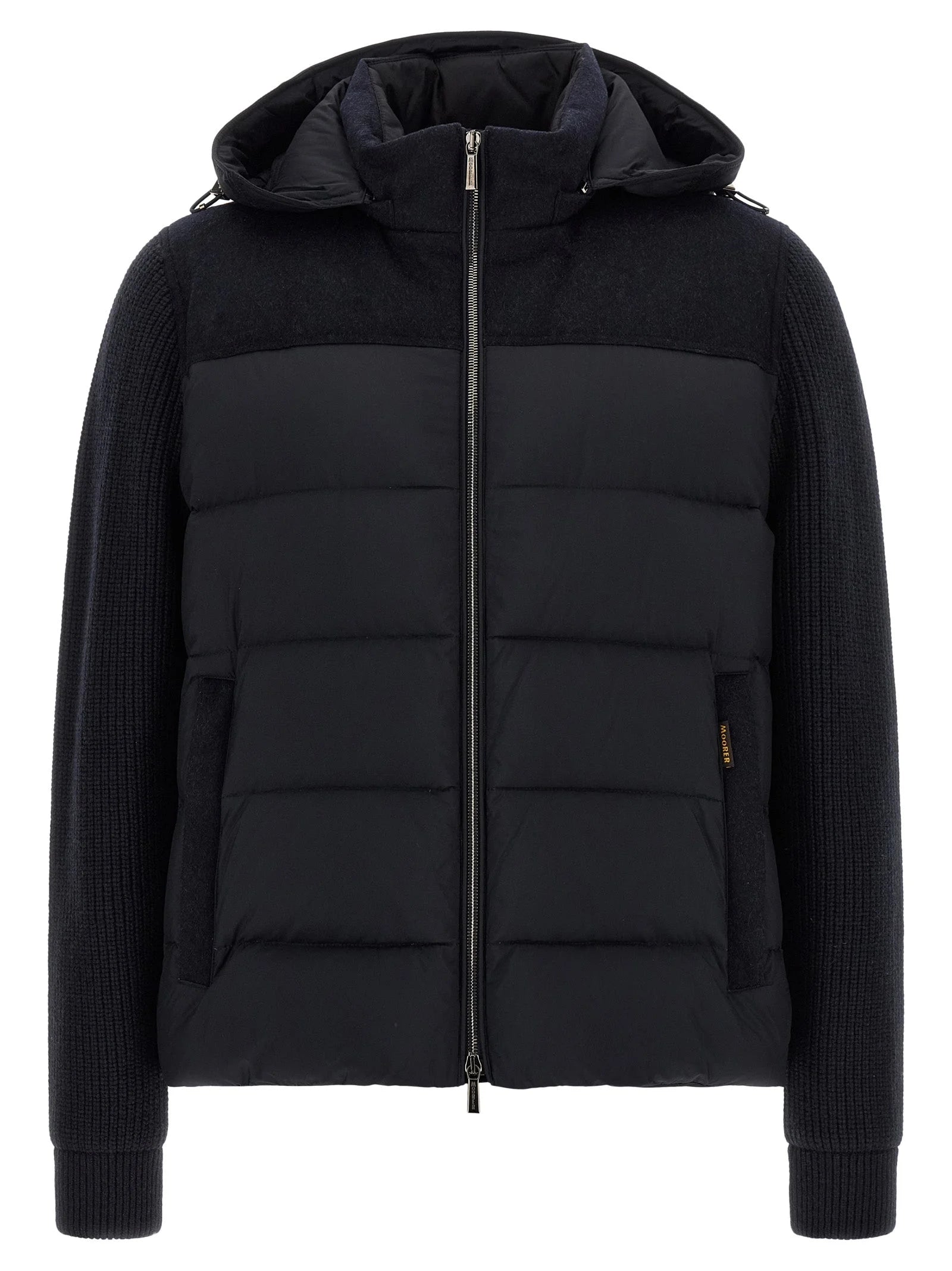 MooRER Blue Wool Full-Length Jacket