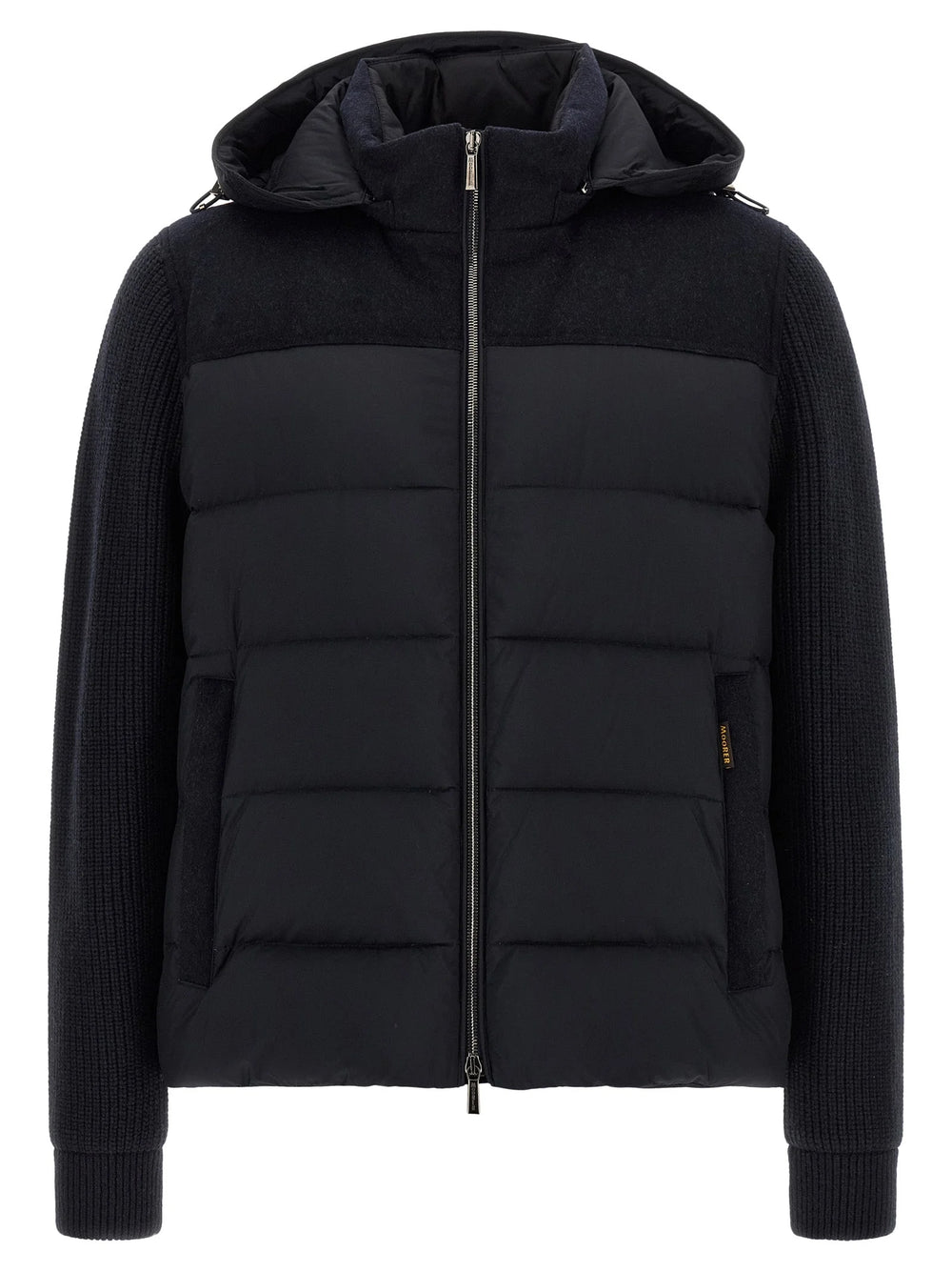 MooRER Blue Wool Full-Length Jacket