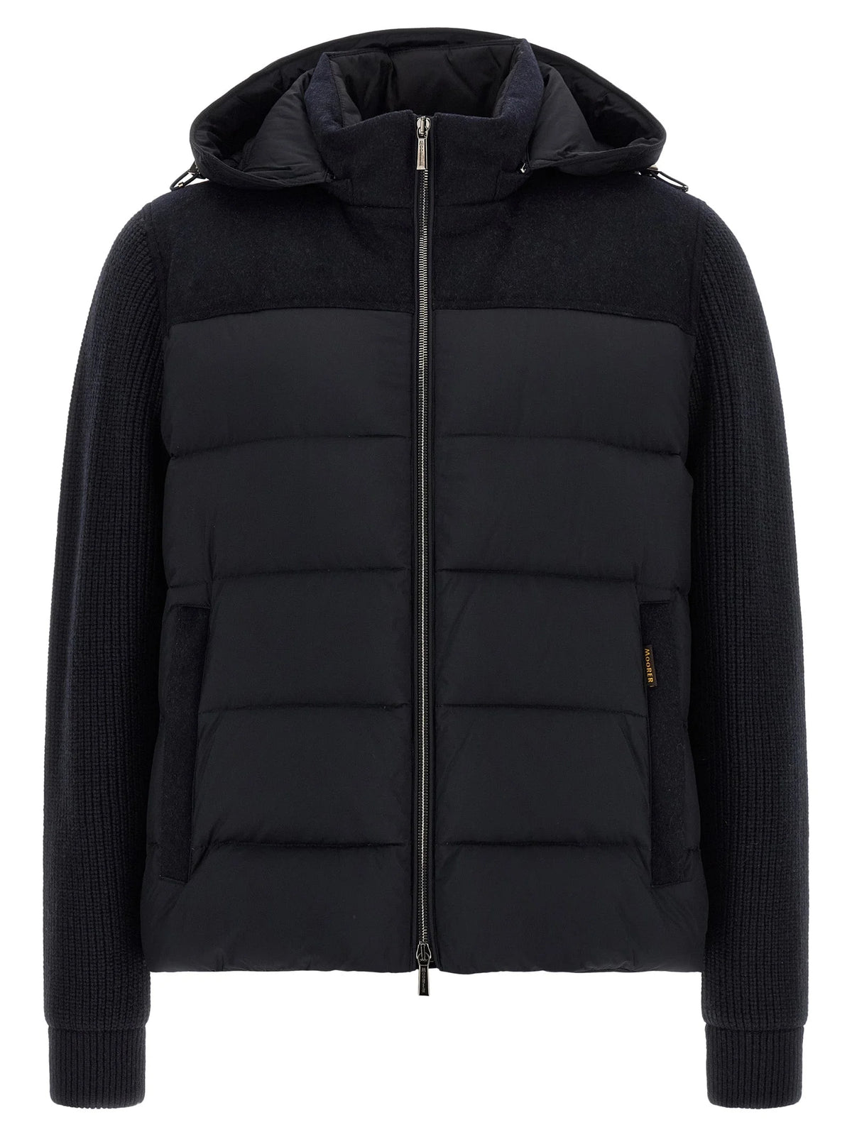 MooRER Blue Wool Full-Length Jacket