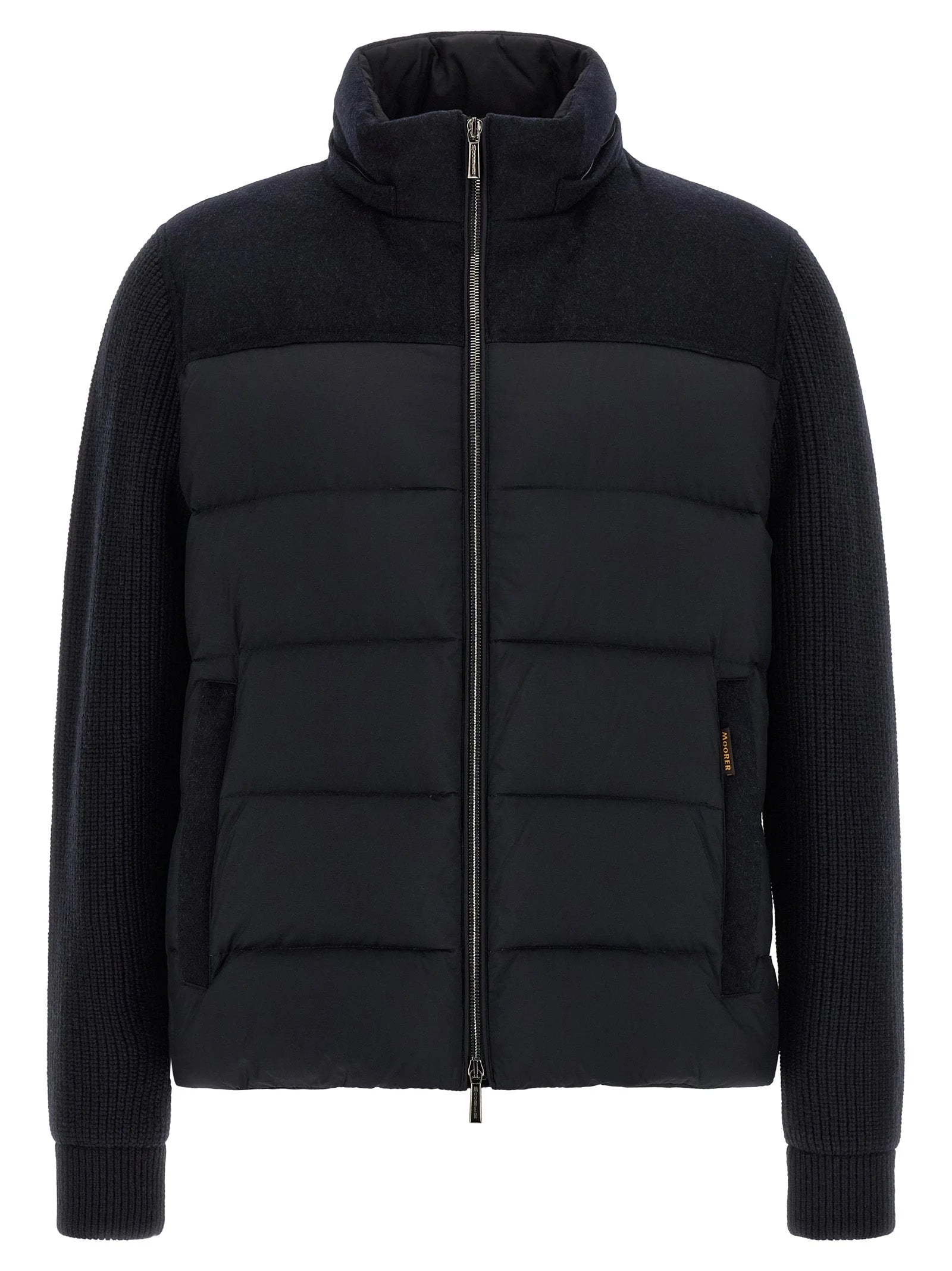 MooRER Blue Wool Full-Length Jacket