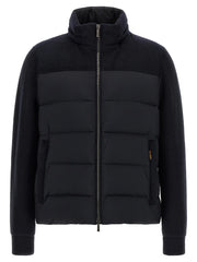 MooRER Blue Wool Full-Length Jacket