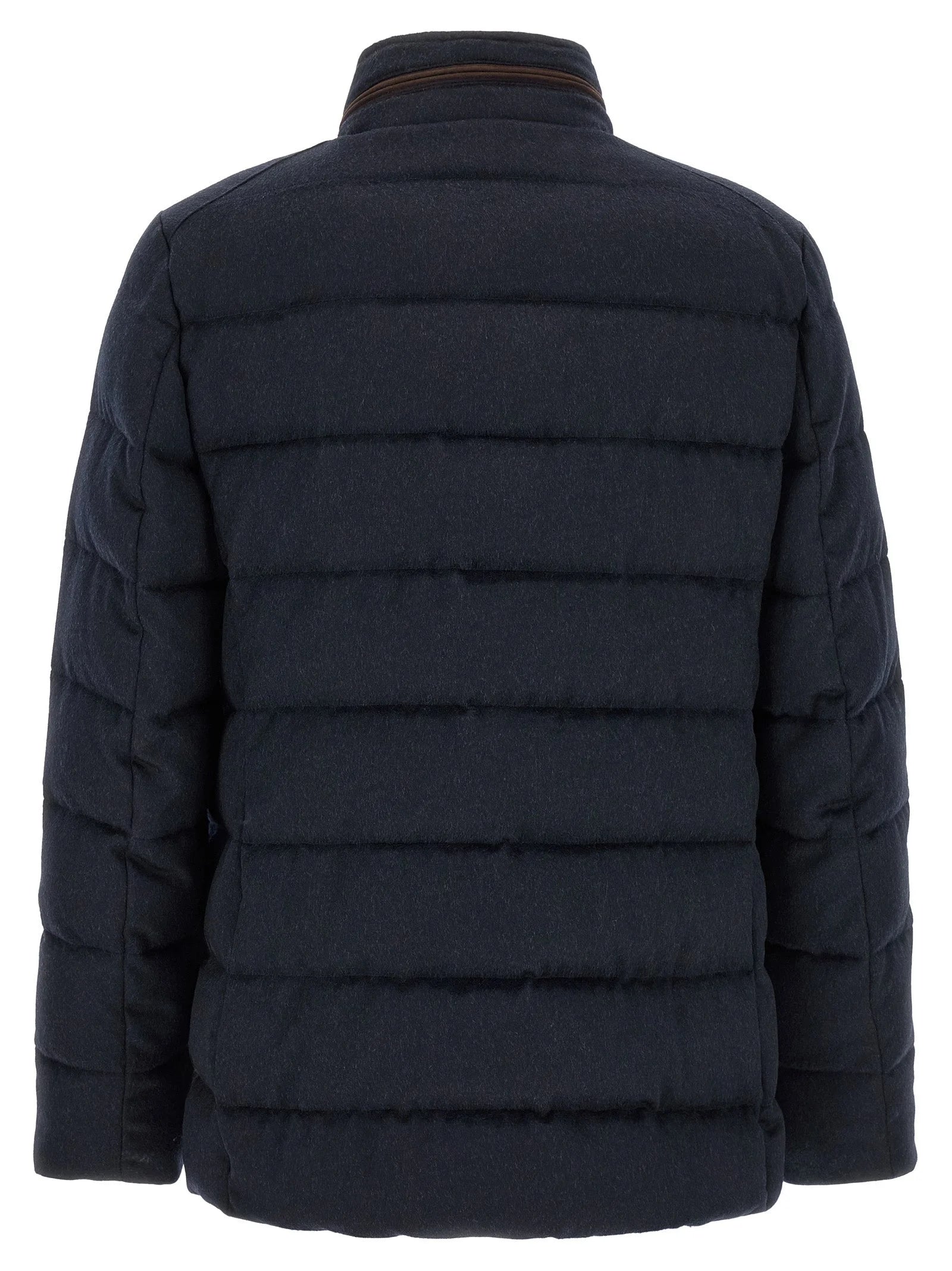 MooRER Blue Wool Full-Length Jacket