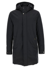 MooRER Blue Wool Parka