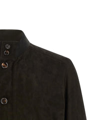 MooRER Brown Lamb Leather Leather Jacket - IT56 | XL