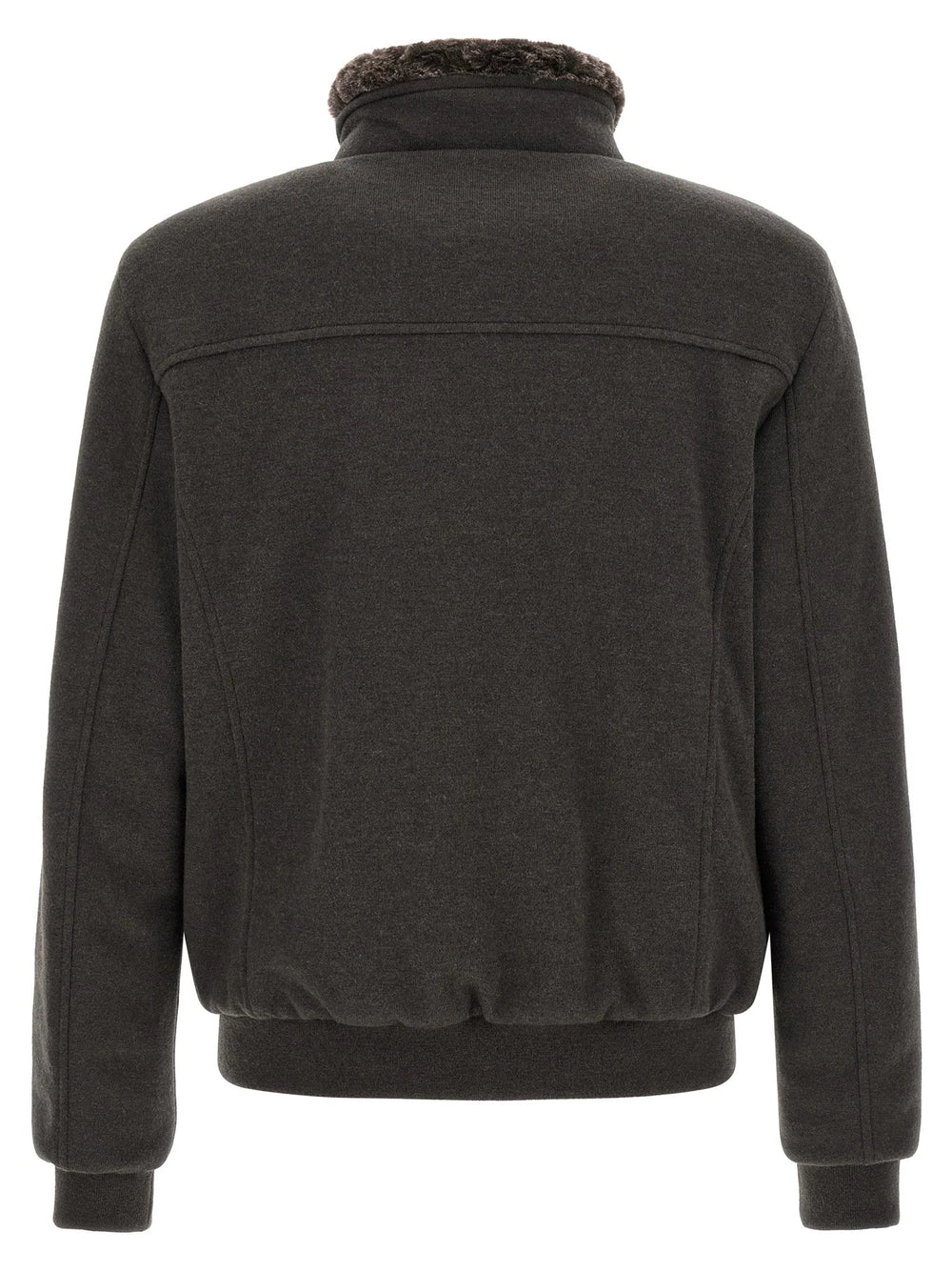 MooRER Brown Wool Bomber