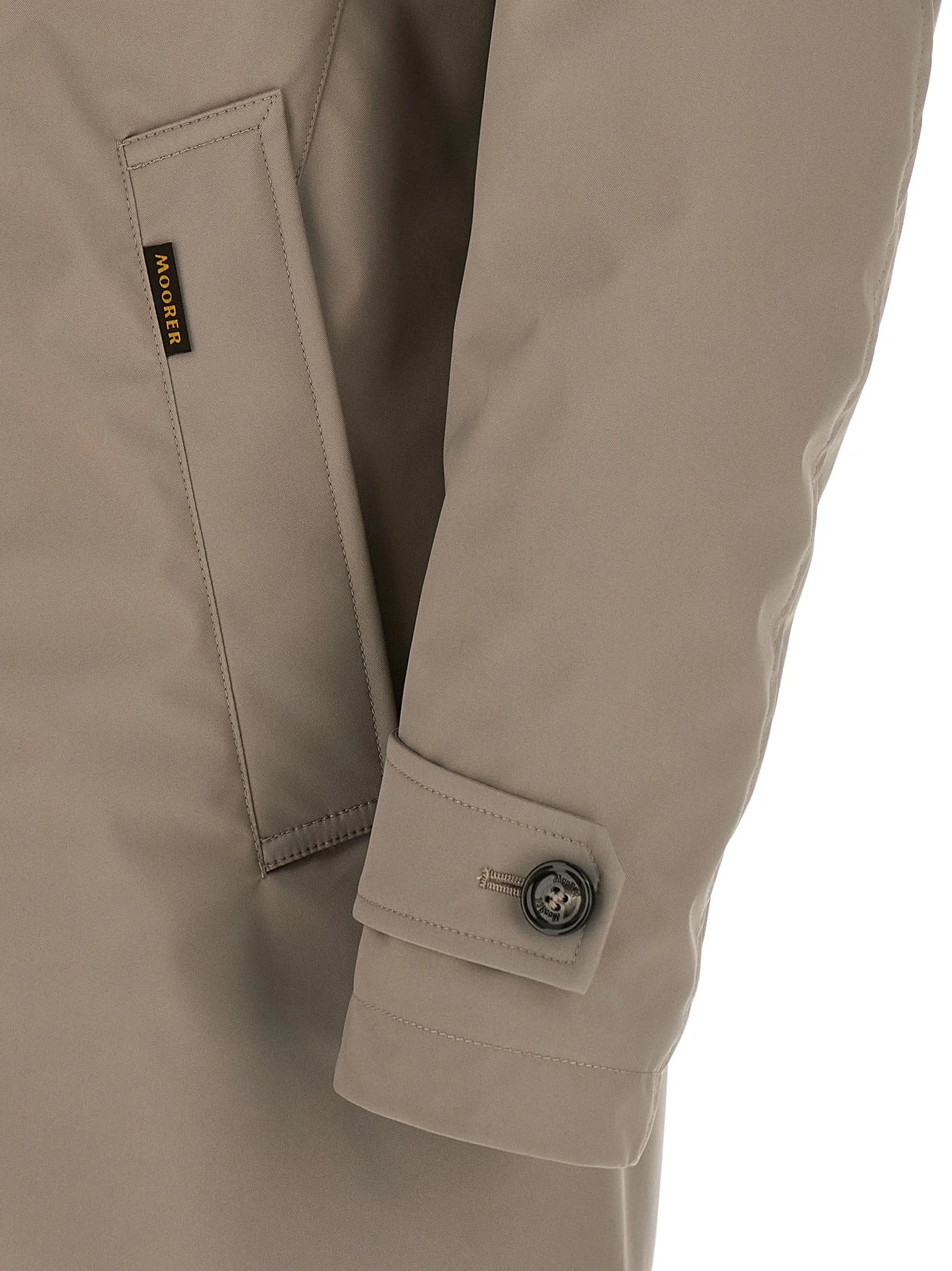 MooRER Gray Polyester Shell Jacket
