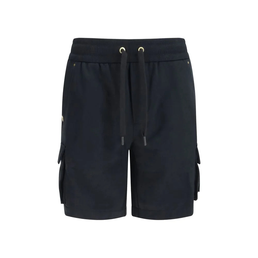 Moose Knuckles Black Cotton Bermuda Shorts