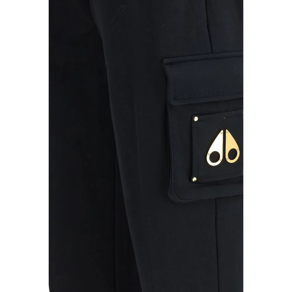 Moose Knuckles Svarte Bomullsbukser til Daglig Bruk