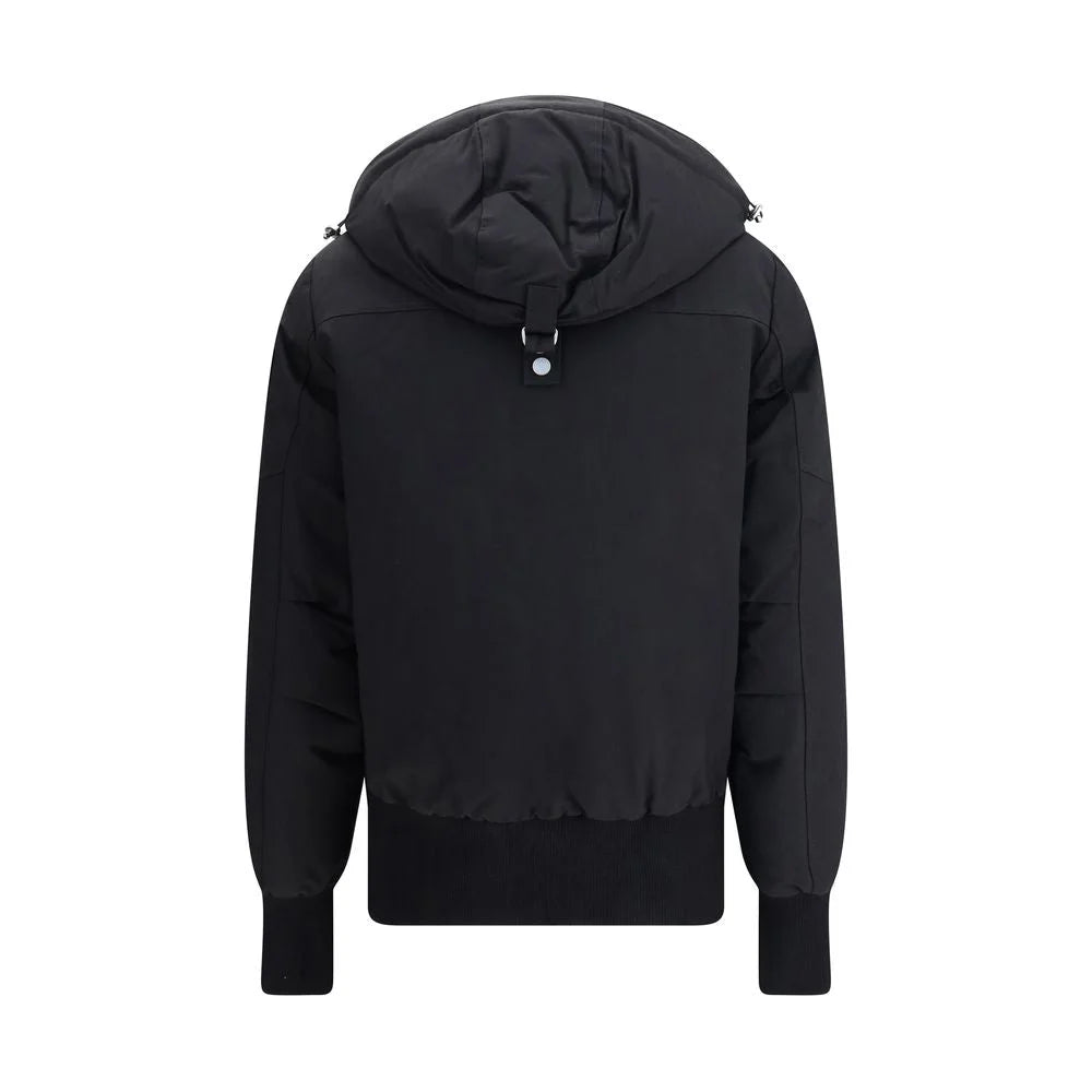 Moose Knuckles Black Cotton Clothing - Bomber Jackets