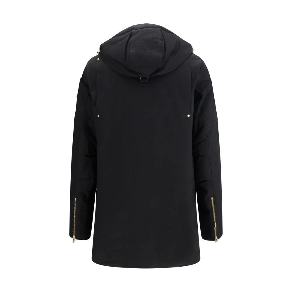 Moose Knuckles Black Cotton Parka
