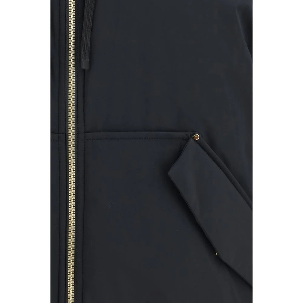 Moose Knuckles Black Nylon Bomber