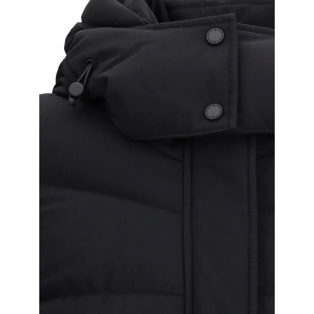 Moose Knuckles Black Nylon Coat - Puffer Jackets