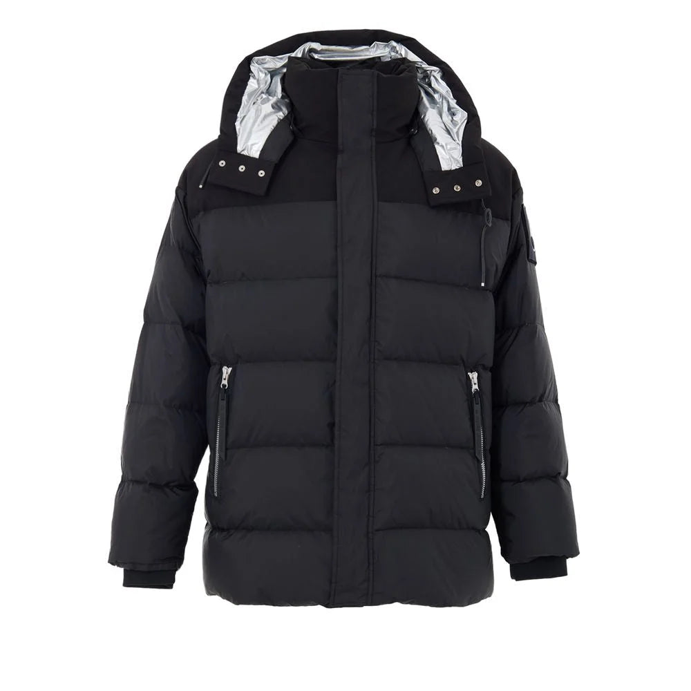 Moose Knuckles Black Nylon Jackets And Coat - M