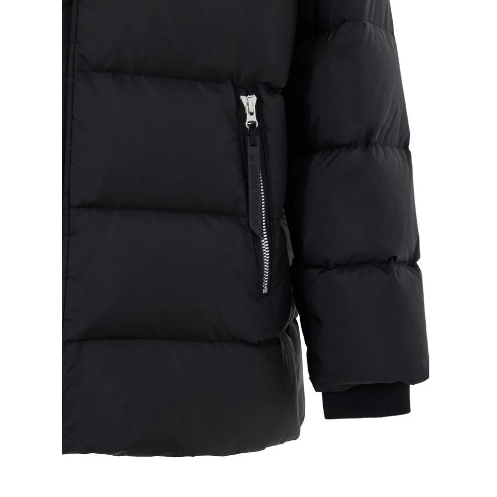 Moose Knuckles Black Nylon Jackets And Coat - M