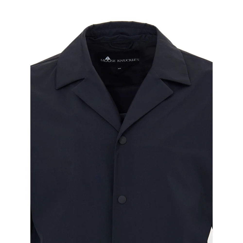 Moose Knuckles Black Nylon Trench Coat - M