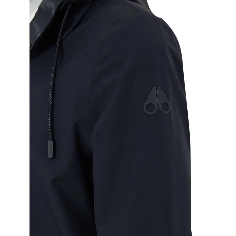 Moose Knuckles Black Nylon Trench Coat - M