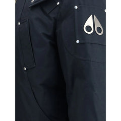 Moose Knuckles Blue Cotton Bomber