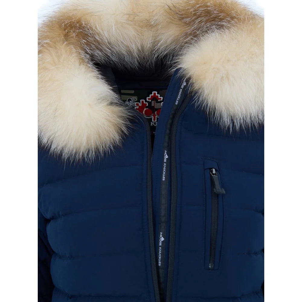 Moose Knuckles Blue Cotton Coat - S