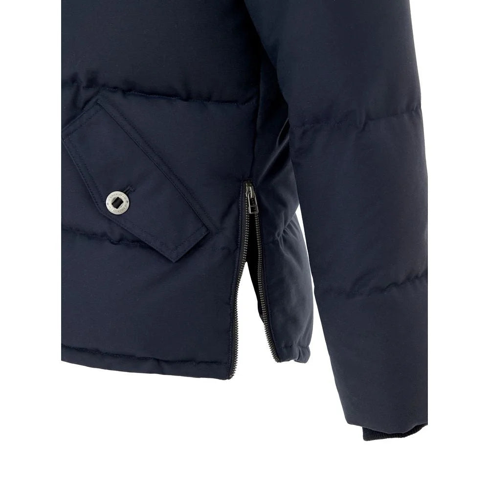 Moose Knuckles Blue Nylon Coat - M