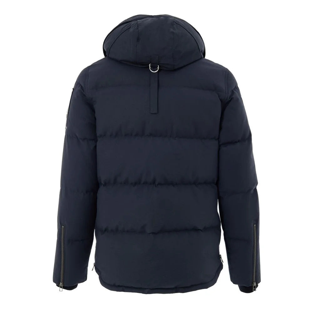 Moose Knuckles Blue Nylon Coat - M