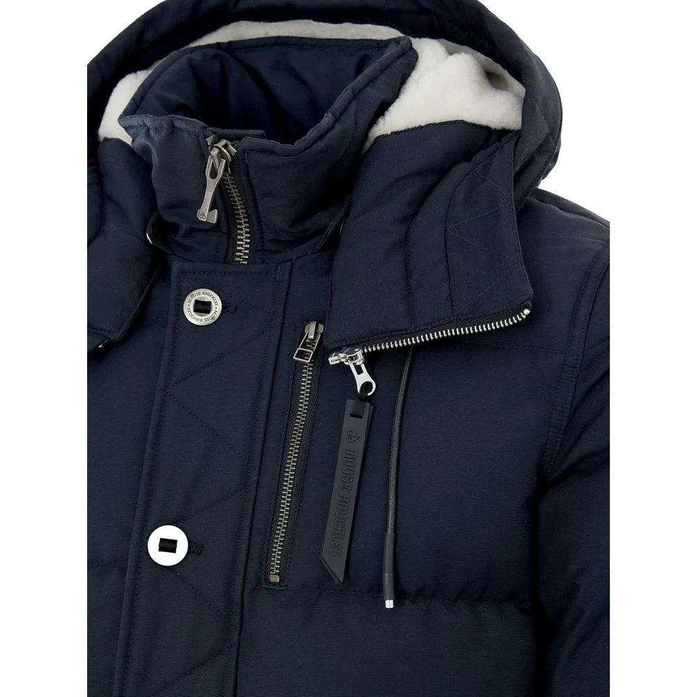 Moose Knuckles Blue Nylon Coat - M