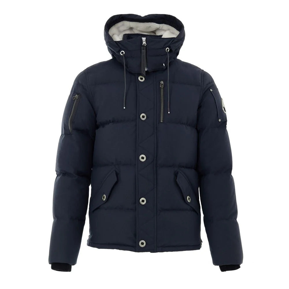 Moose Knuckles Blue Nylon Coat - M