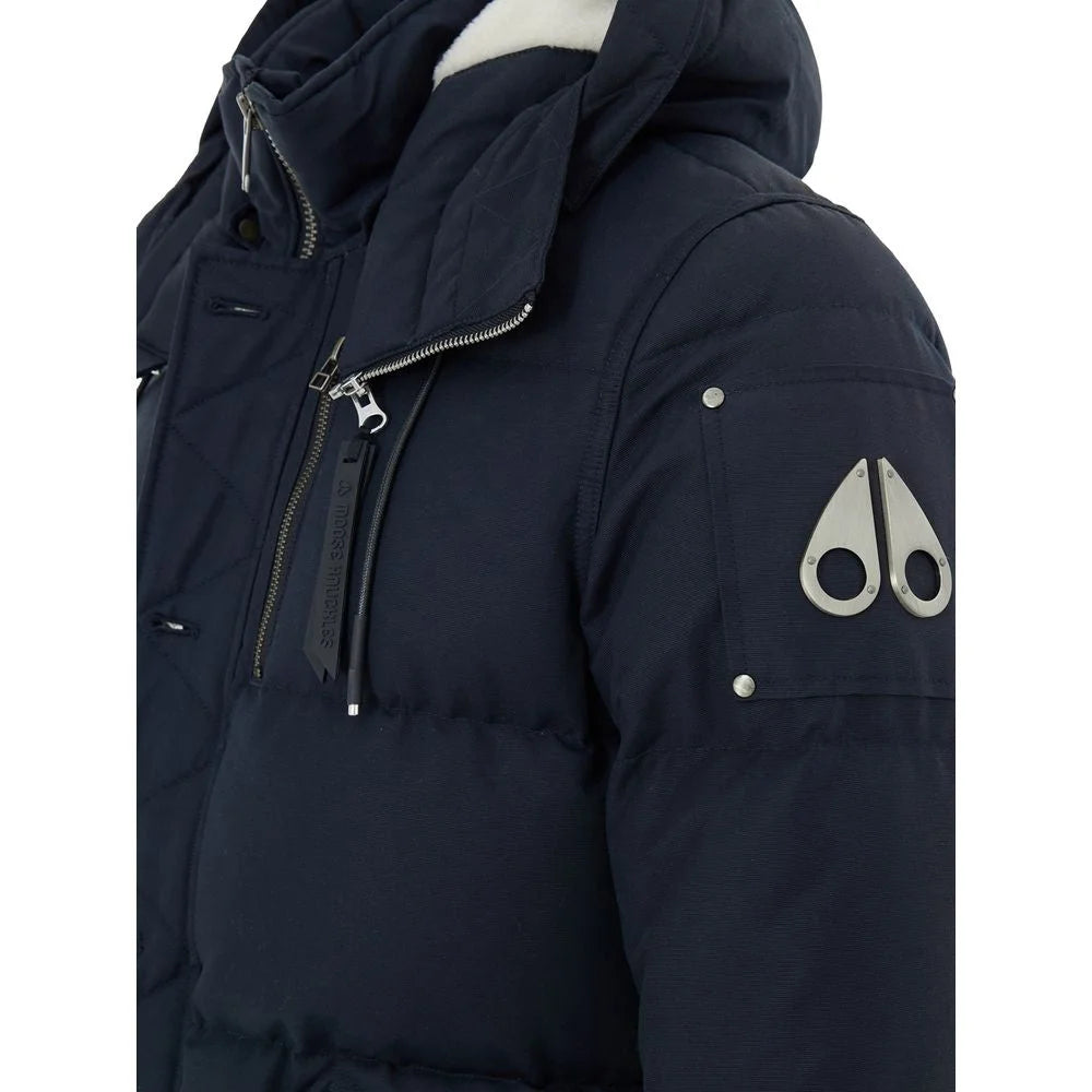 Moose Knuckles Blue Nylon Coat - M