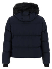 Moose Knuckles Blue Nylon Full-Length Jacket - M