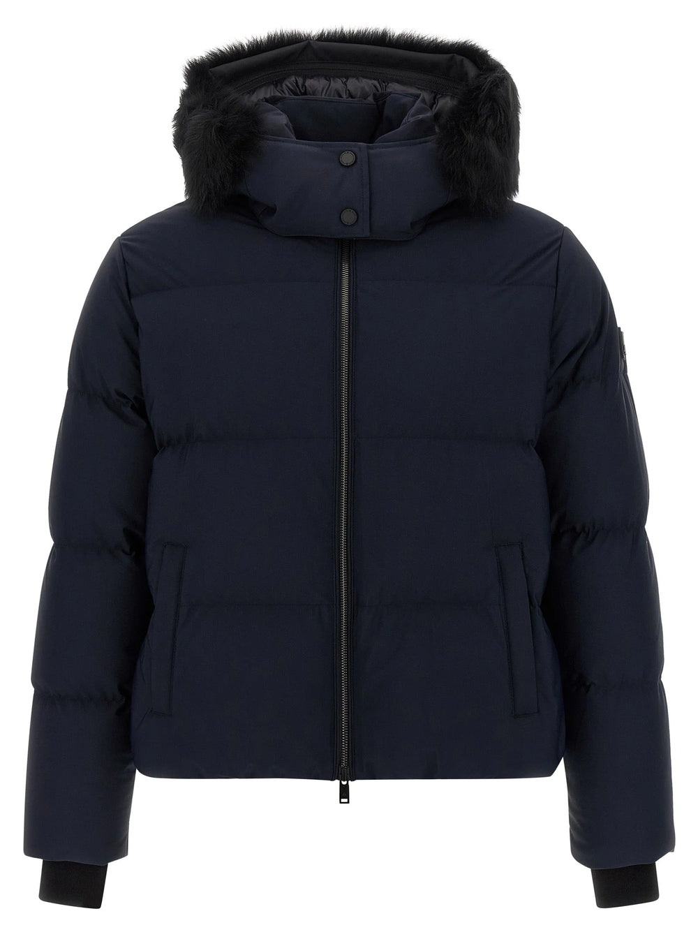 Moose Knuckles Blue Nylon Full-Length Jacket - M