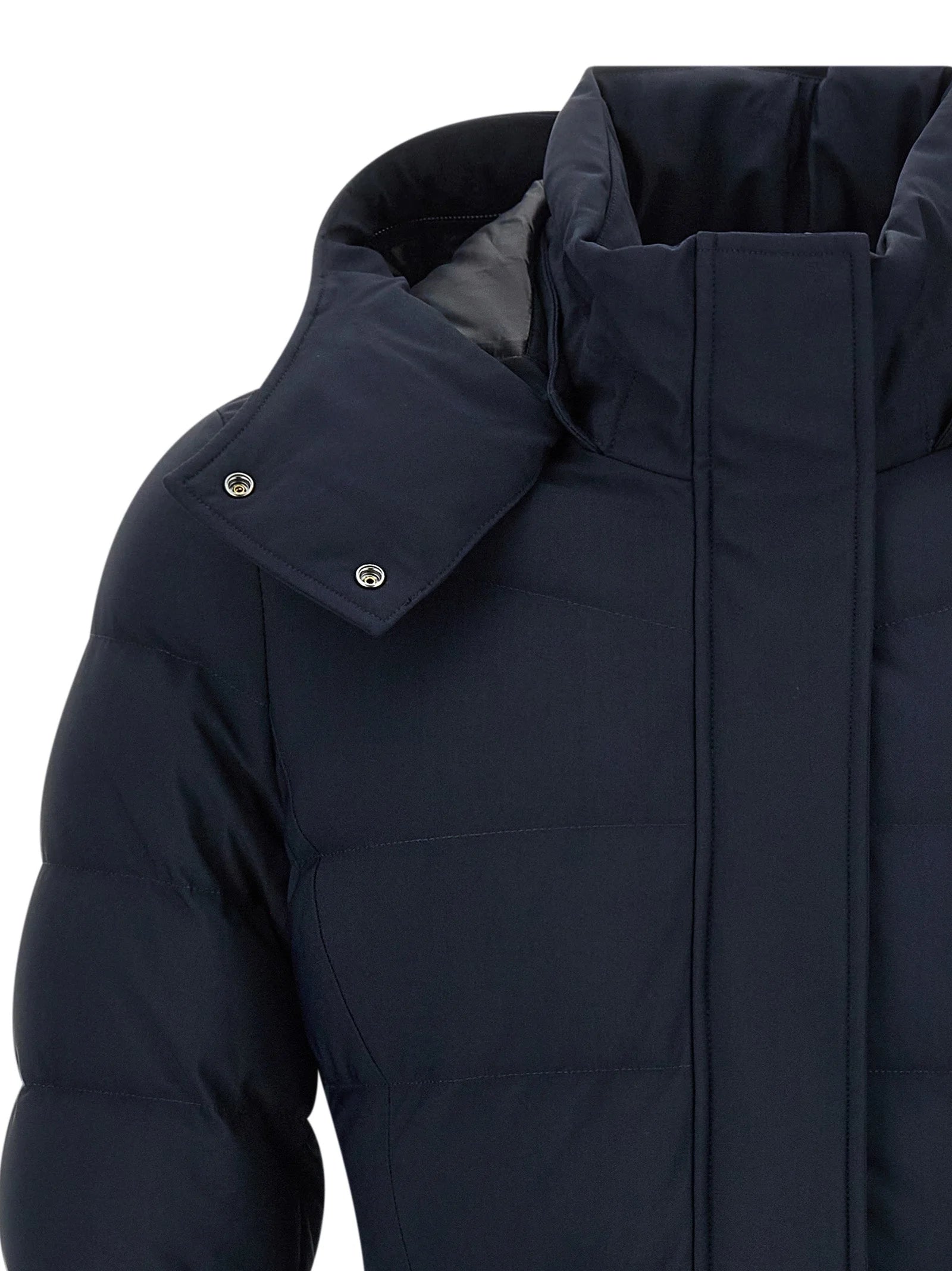 Moose Knuckles Blue Nylon Parka - L