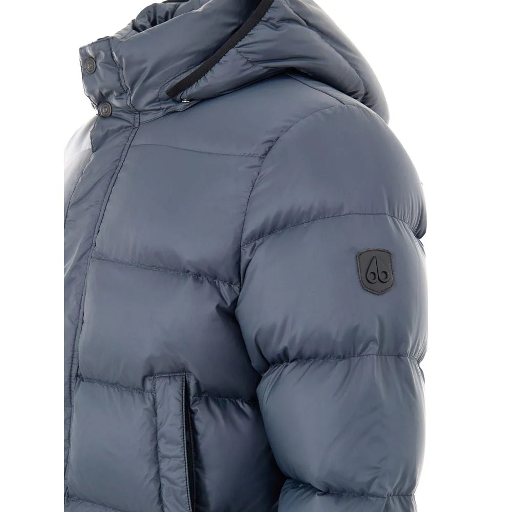 Moose Knuckles Gray Nylon Coat - M