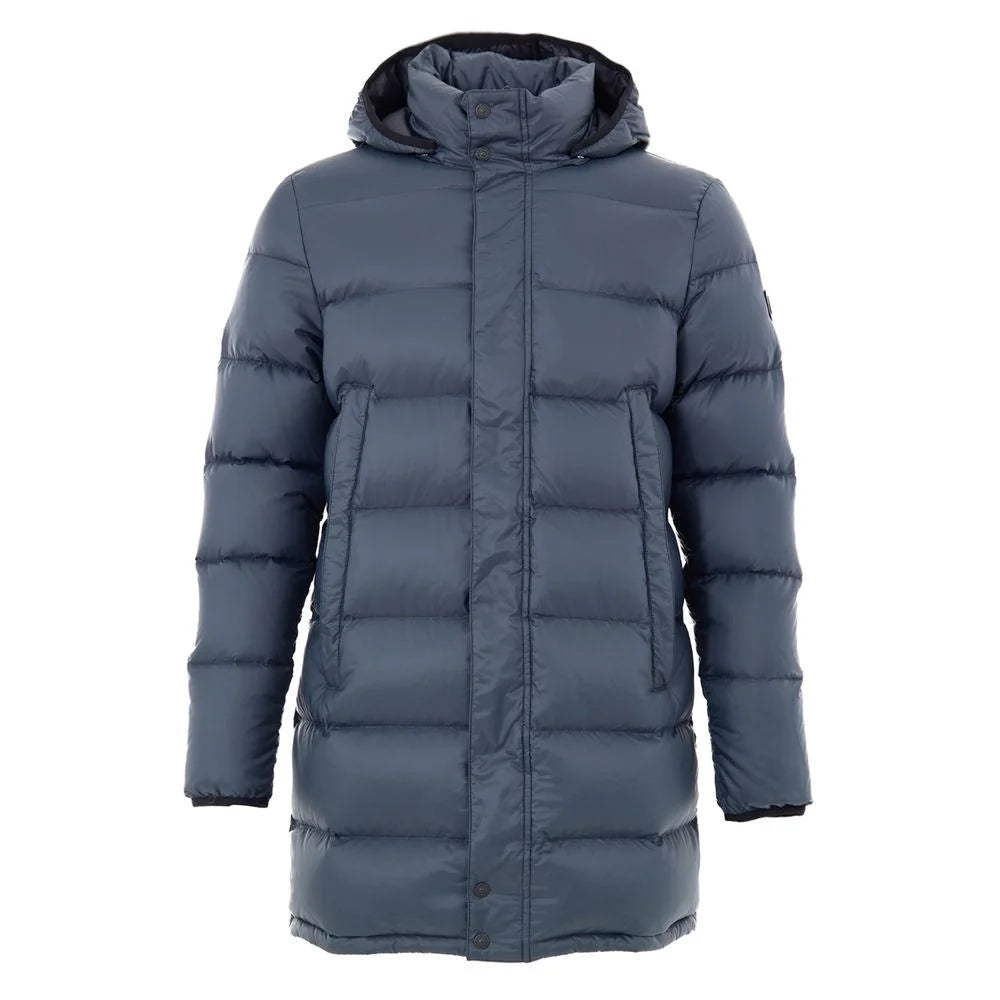 Moose Knuckles Gray Nylon Coat - M