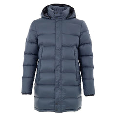 Moose Knuckles Gray Nylon Coat - M