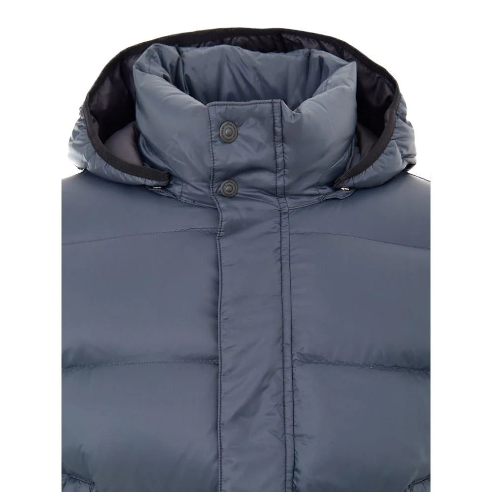 Moose Knuckles Gray Nylon Coat - M