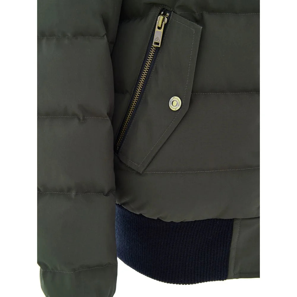 Moose Knuckles Green Cotton Bomber - S