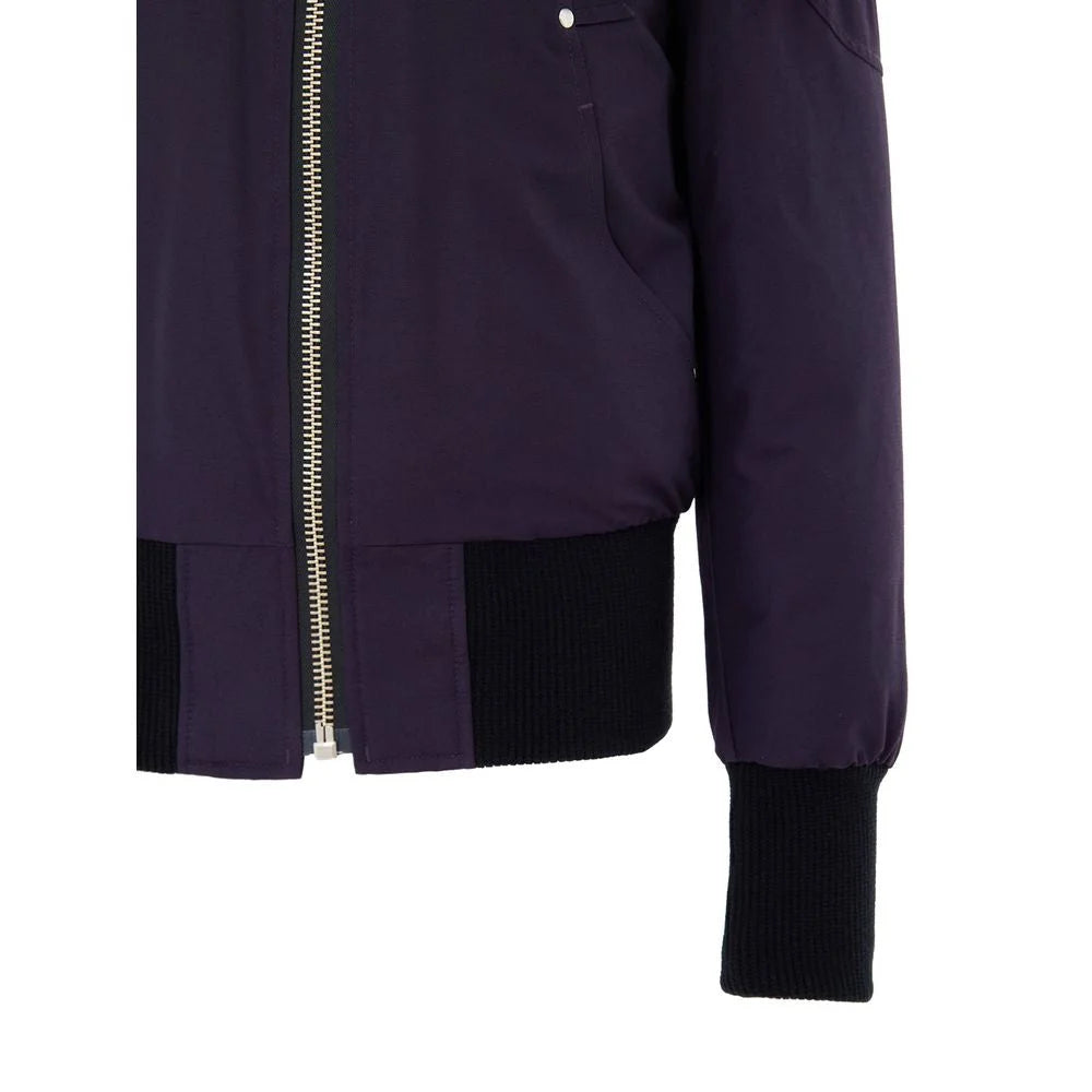 Moose Knuckles Purple Cotton Bomber - S