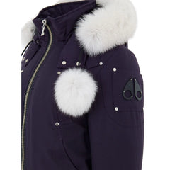 Moose Knuckles Purple Cotton Bomber - S