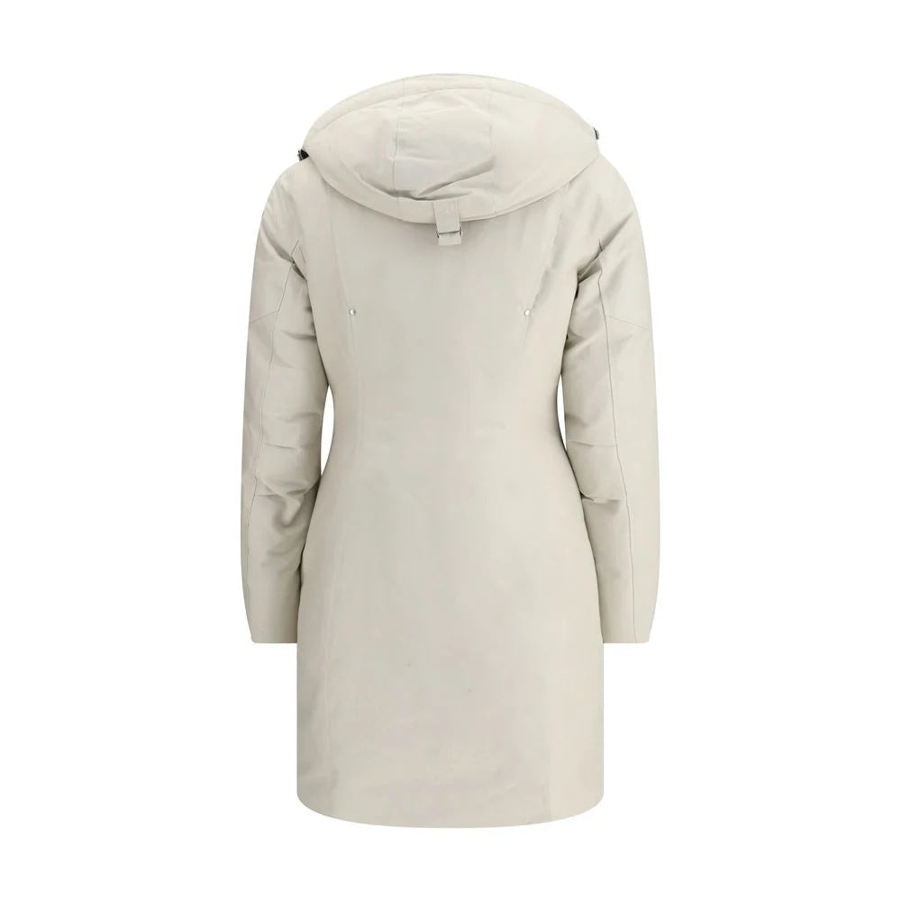 Moose Knuckles White Cotton Parka - Parkas