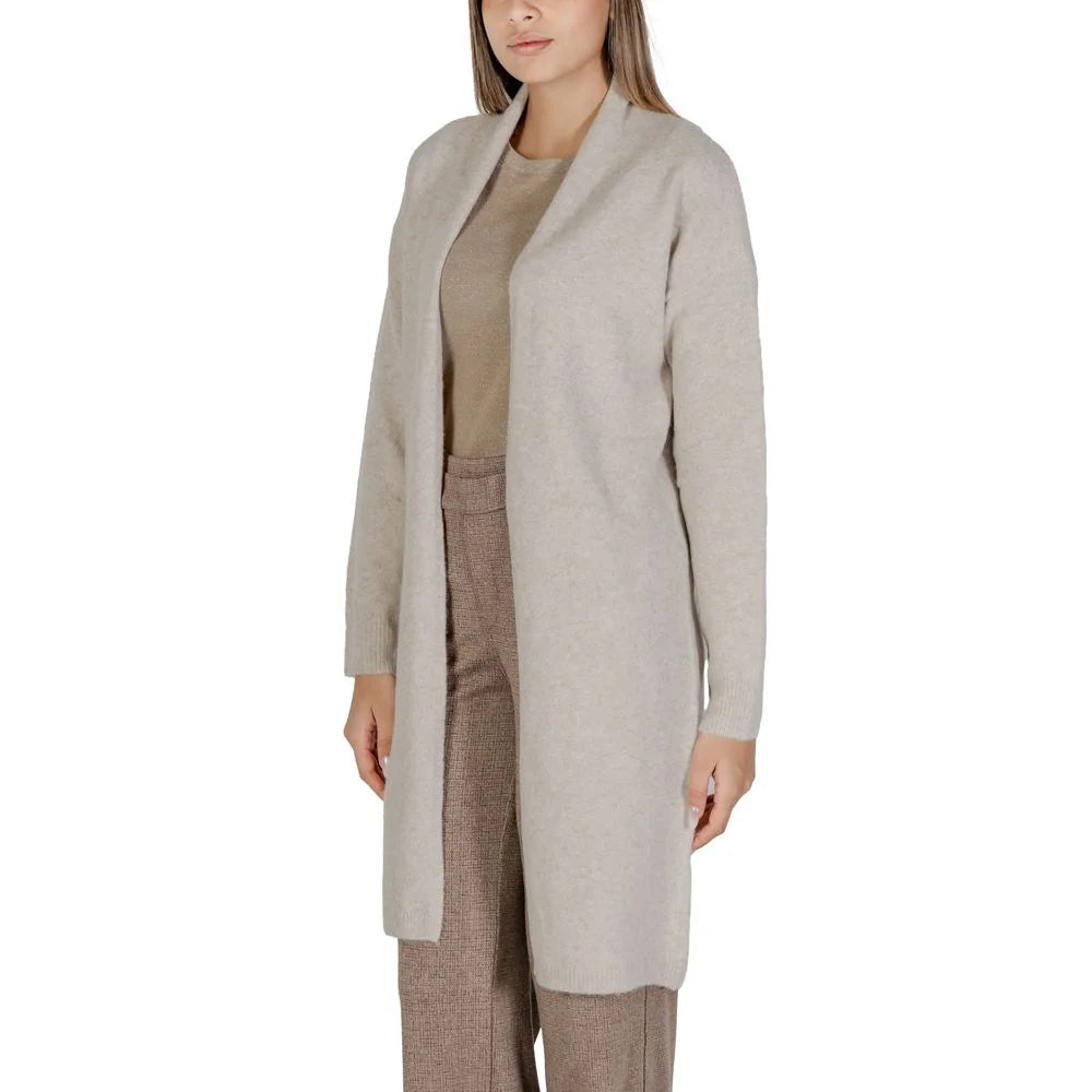 Morgan De Toi Beige Polyester Cardigan - Cardigans