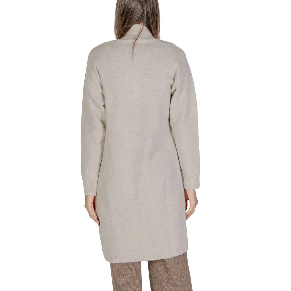 Morgan De Toi Beige Polyester Cardigan - Cardigans