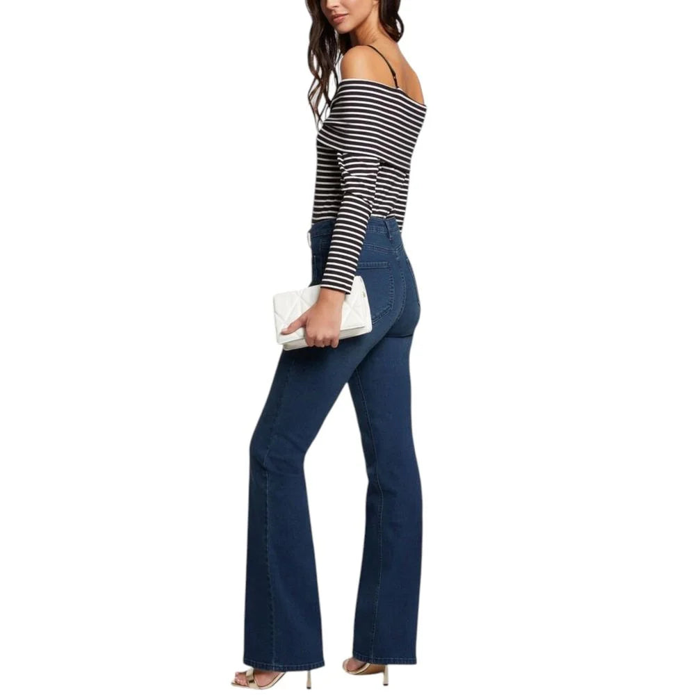 Morgan De Toi Black And White Viscose Long Sleeve - IT38|XS - T-Shirts