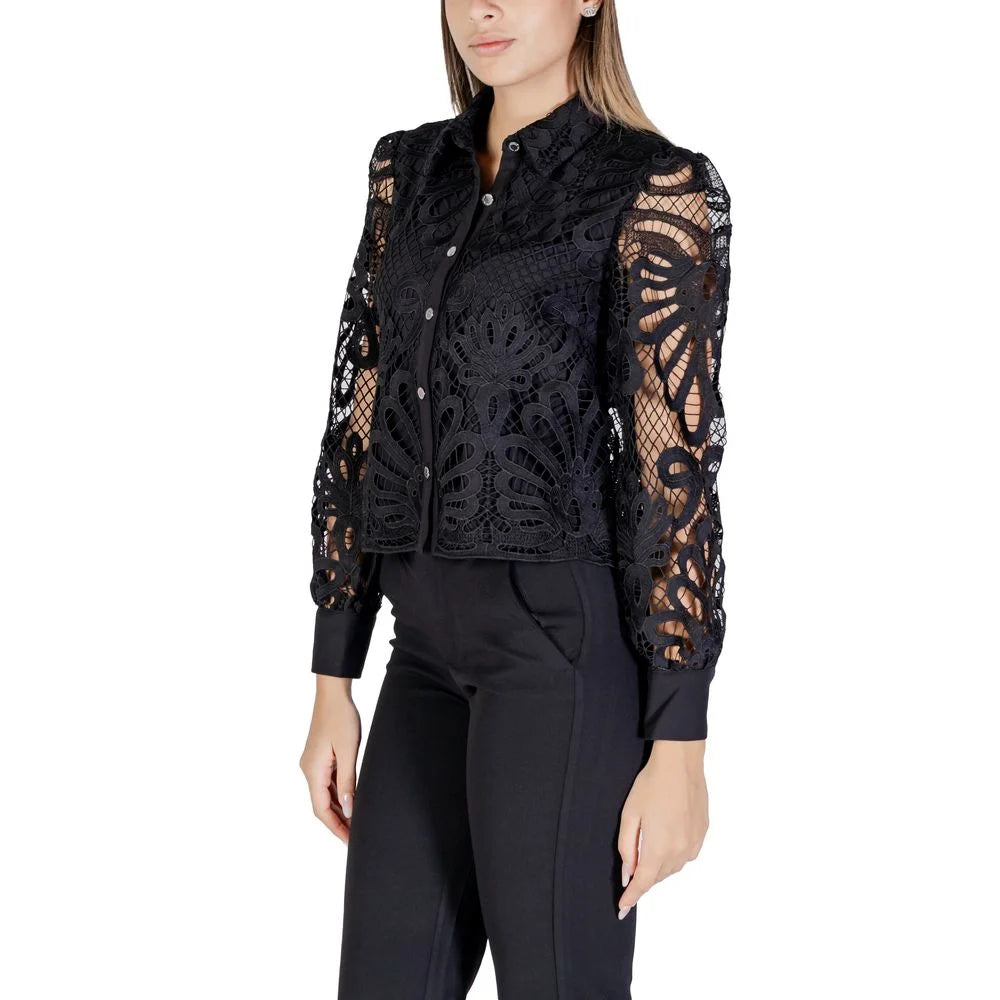 Morgan De Toi Black Polyester Blouse - IT36|XXS