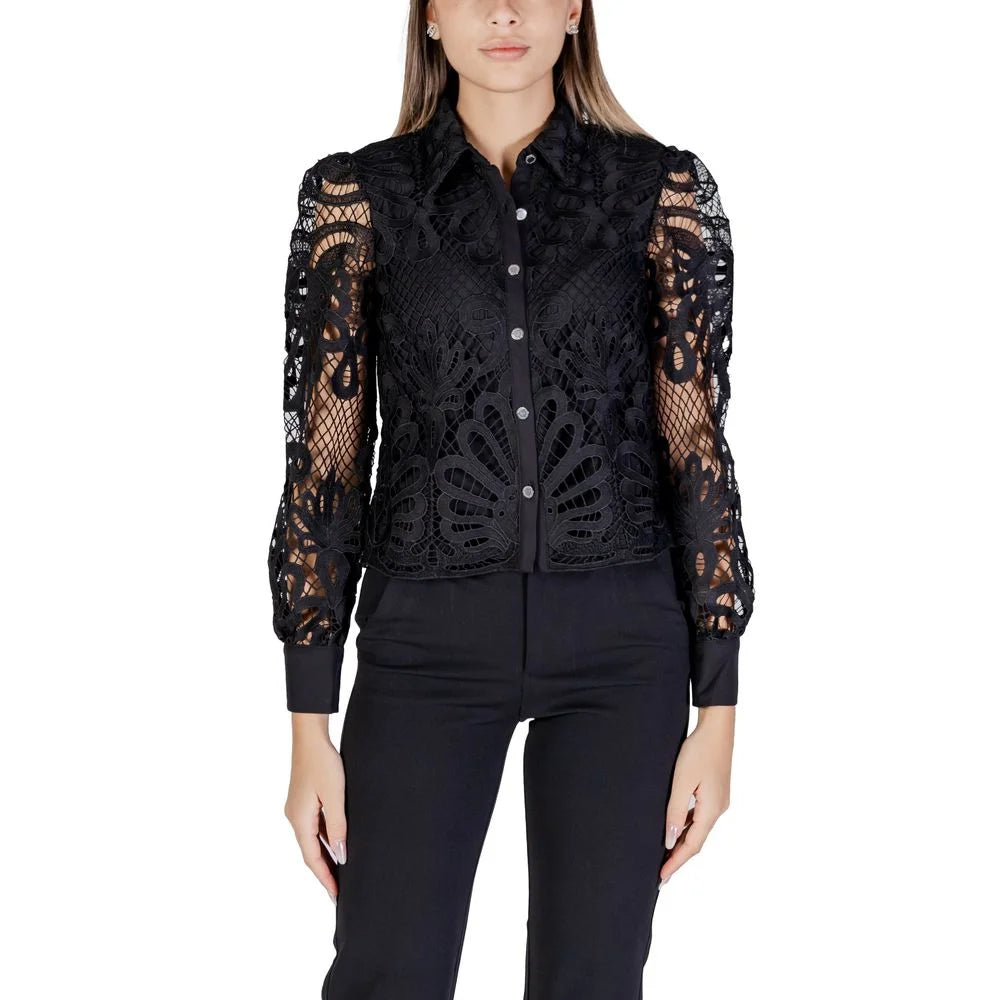 Morgan De Toi Black Polyester Blouse - IT36|XXS
