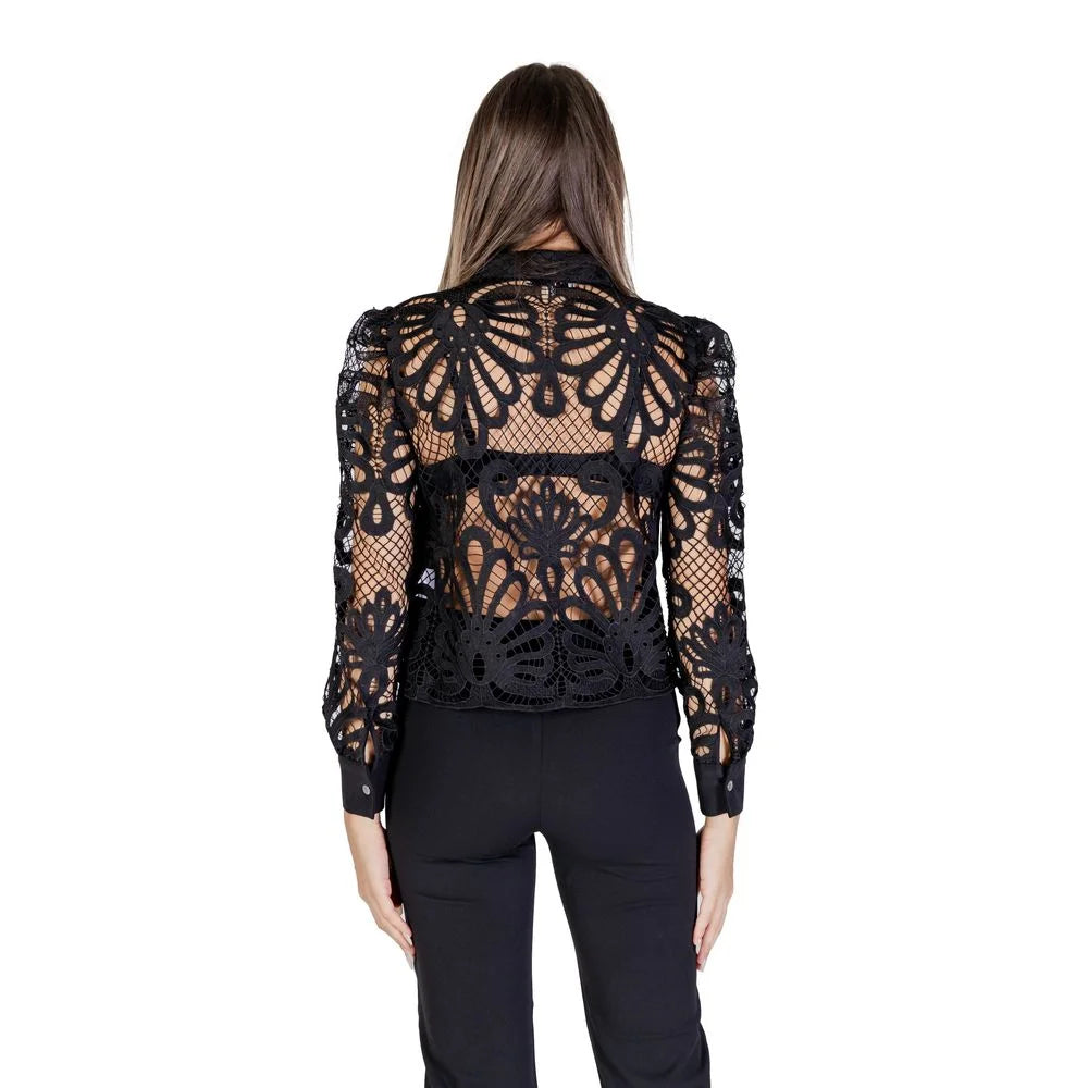 Morgan De Toi Black Polyester Blouse - IT36|XXS